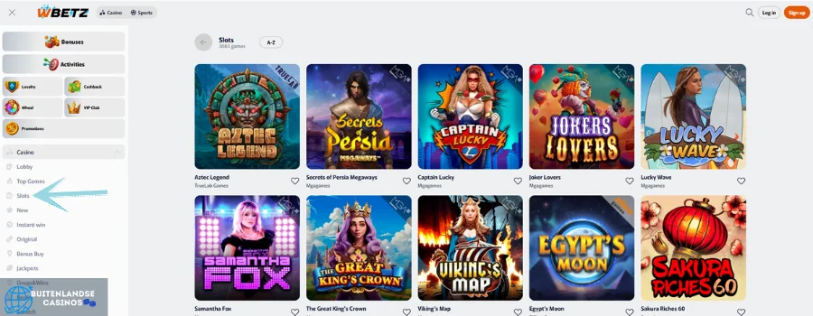 WBetz casino Spellen