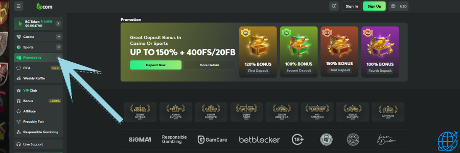 BC.Game casino bonus