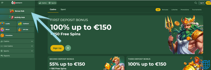 Betsixty casino bonus