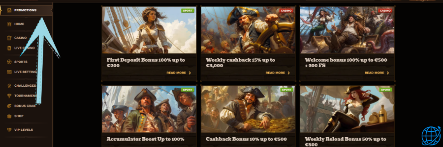 Fat Pirate casino bonus