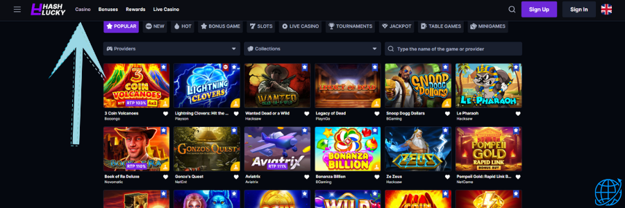 Hashlucky casino slot