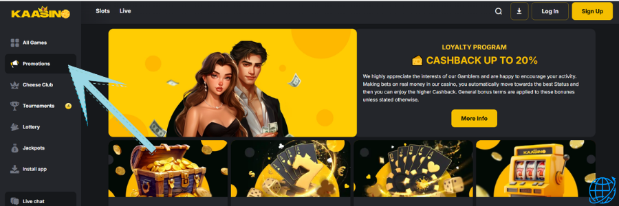 Kaasino casino bonus