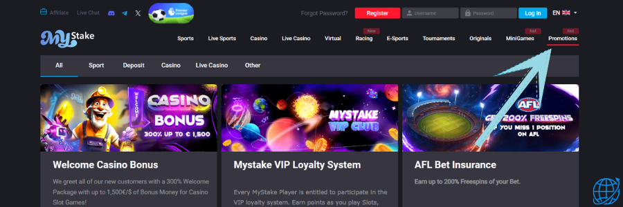 My Stake casino bonus