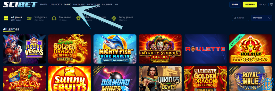 Scibet casino slot