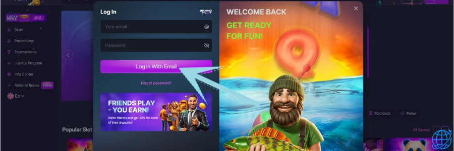 BravoPlay casino Login