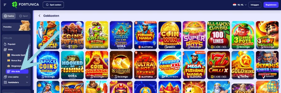 Fortunica casino Spel