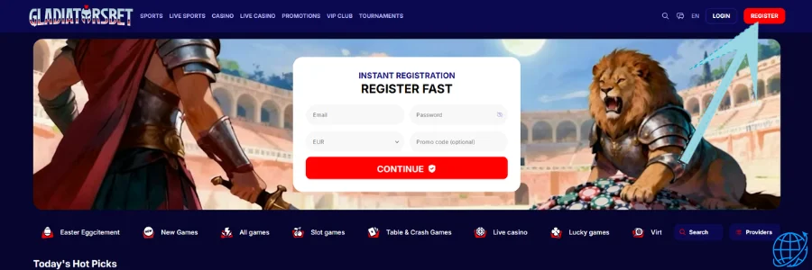 GladiatorsBet casino