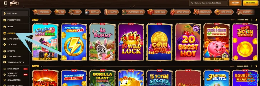 Lizaro casino Spel