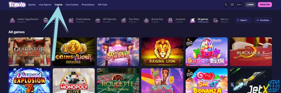 RIZZIO casino Spel