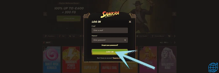 Sankra casino Login