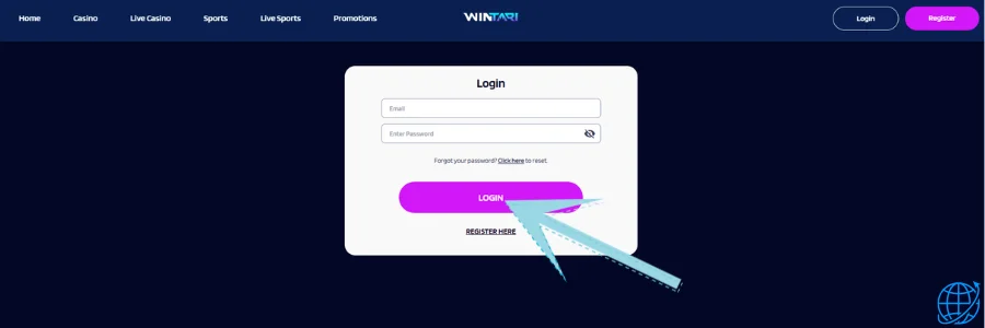 Wintari casino Login