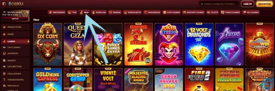 Casoola casino Spel