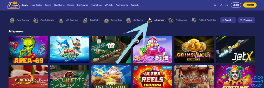 Jasmin Slots casino Spel