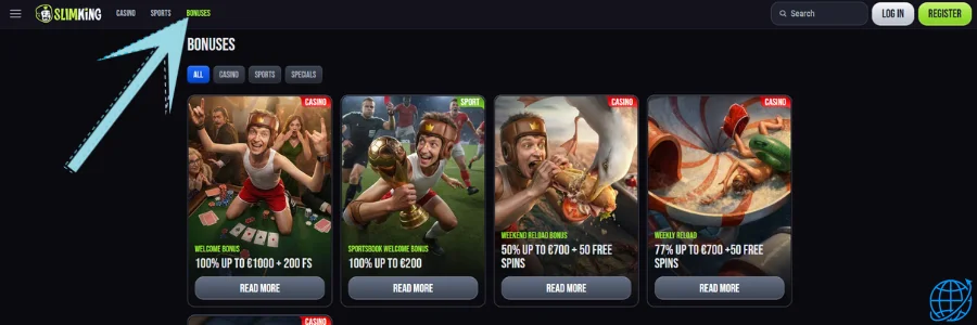 Slimking casino Bonus
