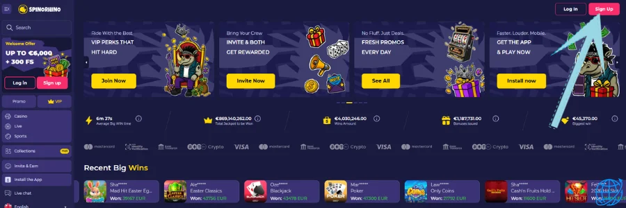 Spinorhino casino