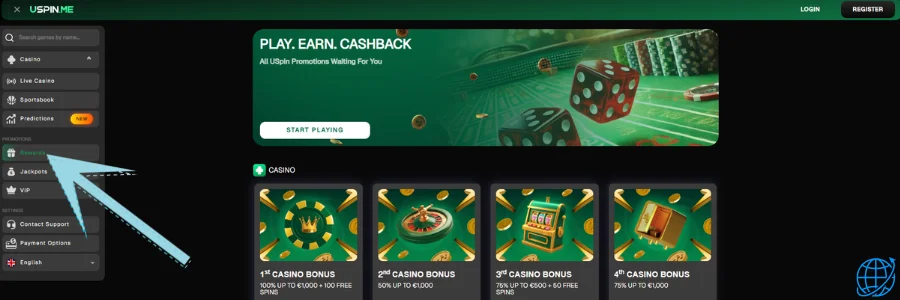 Uspin casino Bonus